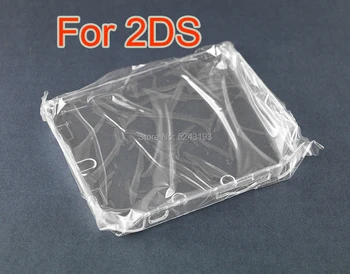 Сменный хрустальный чехол 10шт для консоли 2DS из поликарбонатного пластика, жесткий прозрачный корпус, защитный чехол Прозрачный