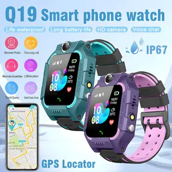 Детские смарт-часы Sim-карта Телефон для вызова SOS, умные часы для безопасности детей, Фотокамера IP67, водонепроницаемый GPS-локатор, подарок для мальчиков и девочек
