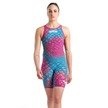2023 Женский купальник для соревнований по триатлону Длиной до колен, Быстросохнущий цельный купальник для плавания в бассейне, купальный костюм для серфинга