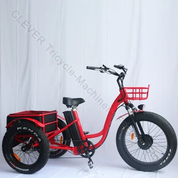 Трехколесные Электрические трехколесные велосипеды для взрослых с корзиной, Электронные трайки, Велосипеды для доставки грузов 48 В 500 Вт, могут перевозить товары