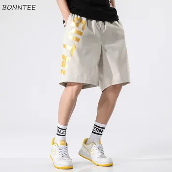 Шорты M-8XL, мужские повседневные дизайнерские корейские стильные модные летние брюки, крутая подростковая уличная одежда в стиле хип-хоп, мешковатые, универсальные, для колледжа