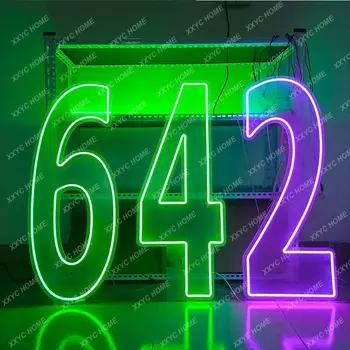 100-сантиметровая табличка с цифрами, меняющая цвет светодиодных цифр для вечеринки по случаю Дня рождения ребенка, доступно настенное крепление и подставка