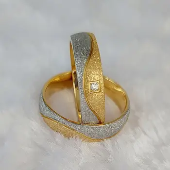 Высококачественные Обручальные кольца западного дизайнера на годовщину свадьбы для пар, кольцо для влюбленных из нержавеющей стали с покрытием 18 карат, Модное ювелирное кольцо