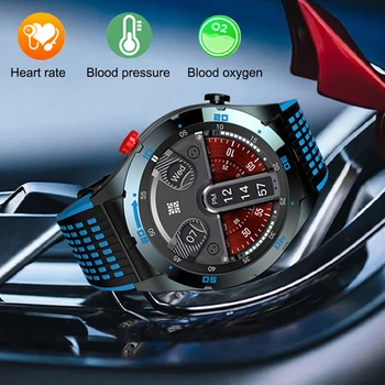умные часы для мужчин 2023, водонепроницаемый вызов по Bluetooth, 100 + спортивных режимов, управление музыкой, мониторинг состояния на 24 часа, массивный циферблат