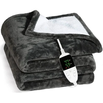 Грелка Электрические грелки для одеял Теплое зимнее электрическое одеяло для мужчин и женщин 6 уровней нагрева Моющееся греющее одеяло