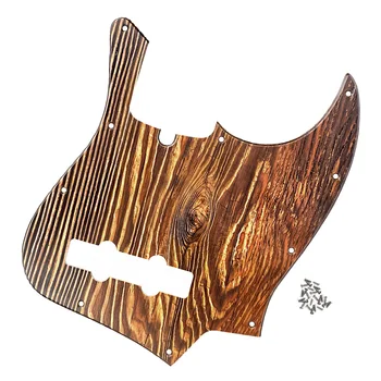 Накладка для баса FLEOR пластиковая 4-струнная JB Jazz Guitar (не деревянная) с винтами