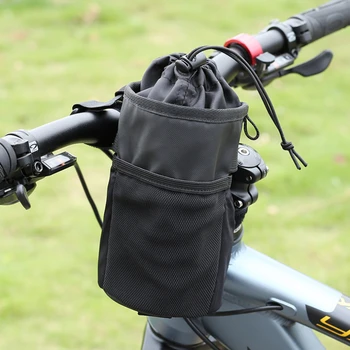 1 шт. В одной упаковке, универсальная Передняя подвесная сумка для горного велосипеда, сумка для чайника, портативная сумка для хранения, расширяющаяся на 5 см сумка на шнурке, рот