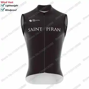 2023 Saint Piran Team Wind Жилет Мужской Велосипедный Жилет Ветрозащитный Дорожный Велоспорт Джерси Без Рукавов Велосипедная Ветровка MTB Форма Для Верховой езды