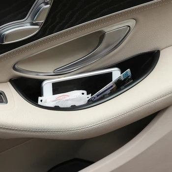 2шт Подлокотник Передней Двери Ящик Для Хранения Контейнера Держатель Для Mercedes Benz C-Class W205 C180 C200 C260 2014 2015