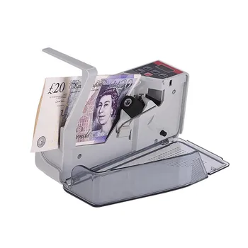 Мини-счетная машина для денег, удобный счетчик банкнот, банкнот с питанием от сети переменного тока или аккумулятора для фальшивых денег доллар ЕС США
