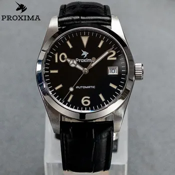 Деловые мужские автоматические механические часы Proxima в стиле Ретро с классическим сапфировым стеклом, водонепроницаемые наручные часы для дайверов на 20 бар PT5000