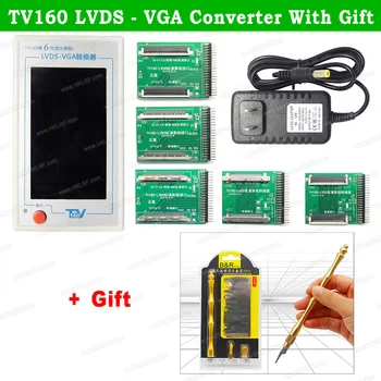 TV160 6-го Поколения Full HD LVDS Turn VGA (LED/LCD) Инструменты Для Тестирования Материнской Платы Телевизора Конвертер Со Скребком Для Ремонта Микросхем B & R 43 in1