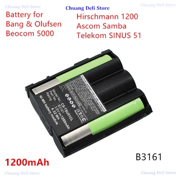 Cameron Sino 1200 мАч B3161 Аккумулятор для Беспроводного Телефона Bang & Olufsen Beocom 5000 Hirschmann 1200 Ascom Samba Telekom SINUS 51