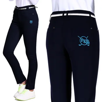 Женские брюки для гольфа PGM, Высокоэластичные Мягкие брюки для женской одежды, Весенне-летние спортивные KUZ024