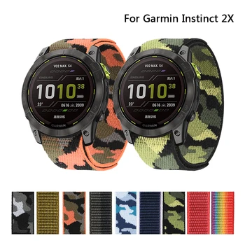 Ремешок с нейлоновой петлей для Garmin Instinct 2X Solar Sports Tactical ремешок для часов, нейлоновый ремень-браслет для Garmin Instinct 2