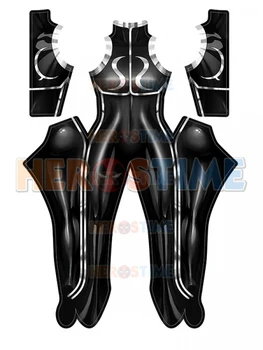 Черный костюм Чун Ли для косплея, Темные боди Чунли Супергероя Зентаи, женский костюм из спандекса для девочек на Хэллоуин