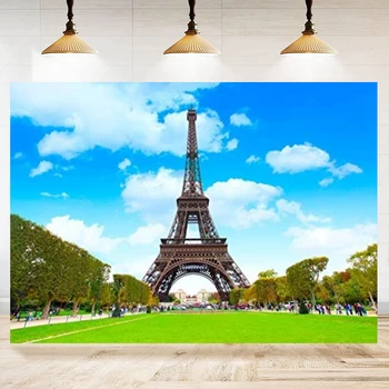 Фон для фотосъемки Эйфелевой башни, достопримечательности Франции, Поездка в Париж, Площадь газона, фон для фотосъемки девочек, мальчиков, взрослых и младших, студия для съемок