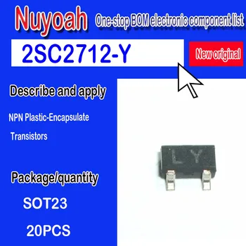 Новый оригинальный точечный 2SC2712-Y SOT-23 LY NPN транзистор 50V/150mA SMD триод Малосигнальный Биполярный Транзистор 20ШТ