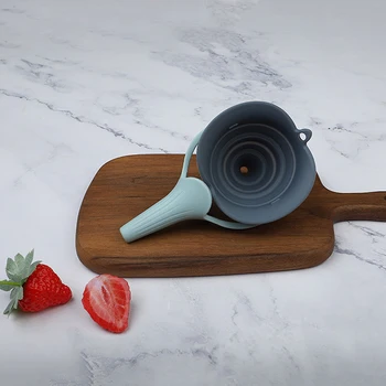 Высококачественные кухонные инструменты для приготовления пищи с мини-силиконовым гелем, 1 шт., новые складные кухонные инструменты с воронкой для приготовления пищи
