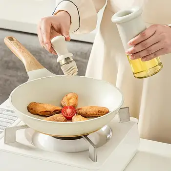 Дозатор масла со встроенной точной щеткой Улучшит ваши кулинарные навыки Благодаря идеальному инструменту для измерения намазывания и приправы