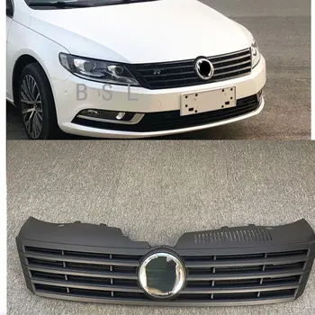 черная/серебристая центральная решетка автомобиля переднего бампера Honey Mesh grill решетки радиатора для Volkswagen/VW Passat CC 2013-2018