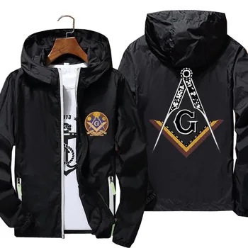 Мужская куртка Mason Masonic Freemasonry Square And Compass, женская летняя ветровка, уличная одежда из кожи, светоотражающее пальто большого размера