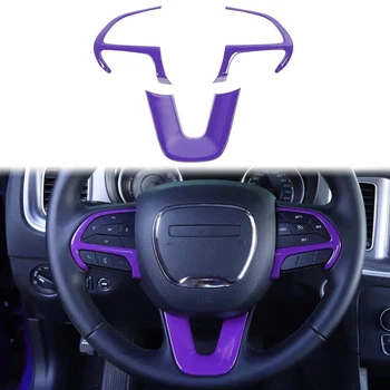 Накладка рулевого колеса для Dodge-Challenger Charger 2015-2022 Durango, для Jeep Grand Cherokee, ABS Фиолетового цвета