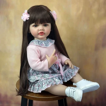 реалистичные детские куклы 55 см, 3D-кожа, реалистичные детские куклы, мягкое тело, новорожденные куклы с видимыми венами для детей для коллекции