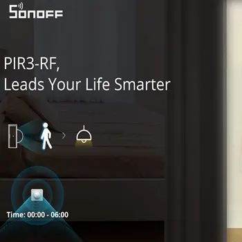 Itead SONOFF PIR3-RF Датчик движения 433 МГц Работает с Sonoff RF BridgeR2 Через eWeLink Оповещение о Тревоге Для Автоматизации Умного дома