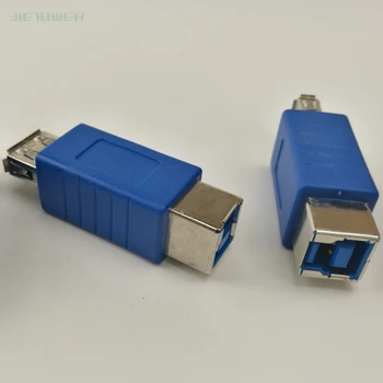 200 шт. /лот Высокоскоростной Удлинитель USB 3.0 Соединитель Типа A Женский К B Женский Адаптер Синий Оптом