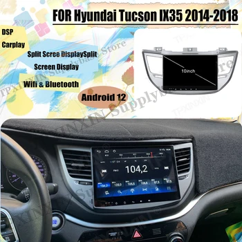 Автомобильное радио 2 Din стереоприемник Android 12 для Hyundai Tucson IX35 2014 2015 2016 2017 2018 2019 Плеер Аудиомагнитофон Головное устройство