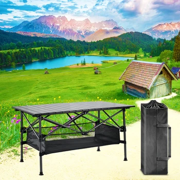 Туристический Складной стол для похода на природу Кемпинг Портативный Открытый Сад Альпинизм Принадлежности для барбекю для стола Легкий