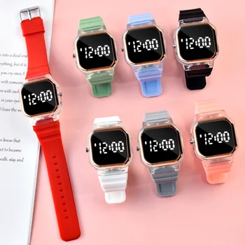 Спортивные женские цифровые часы, светящиеся женские электронные часы, Водонепроницаемые Силиконовые женские наручные часы, умные часы для женщин