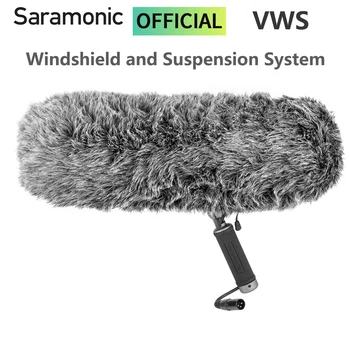Микрофоны Saramonic VWS Дирижаблевая система ветрового стекла и подвески для ружейных микрофонов Устраняет вибрацию При работе с шумом