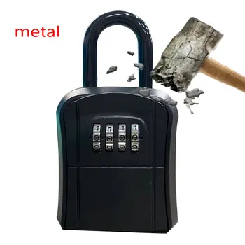 Металлическая коробка для ключей с паролем, Наружный Сейф для ключей, Коробка для ключей, Коробка для ключей, Замок для хранения ключей, Настенная Коробка для паролей