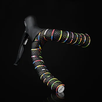 Мягкий дорожный велосипед Лента для руля велосипеда Пробковая EVA PU лента для руля Профессиональная велосипедная амортизирующая антивибрационная обертка Красочная