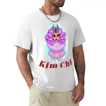 Футболка Kim Chi, милые топы, футболка для мальчика, однотонная футболка, однотонные черные футболки, мужские
