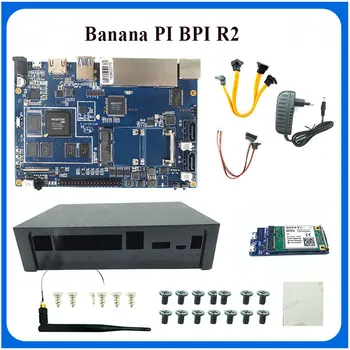 Роутер Banana PI BPI R2 MT 7623 с открытым исходным кодом с корпусом + питанием + модулем 4G BPi-EC25 прямая поставка