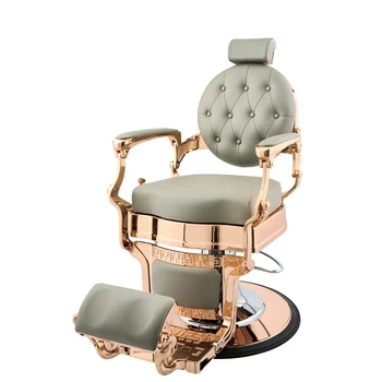 Кресло для парикмахера под давлением масла, вращающееся и переворачивающееся кресло в стиле ретро с масляной головкой