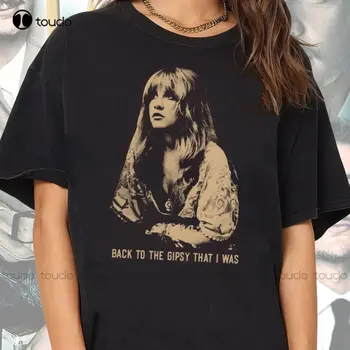 Рубашка Stevie Nicks, Рубашка Fleetwood Mac Band, Женская рубашка Stevie Nicks, Мужская Черная Футболка С Принтом, Индивидуальный Подарок Xs-5Xl