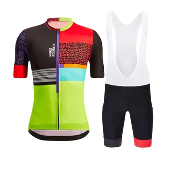 Комплект из джерси для велоспорта Paris Rouba с коротким рукавом Road Bike Jersey Mtb Wear Одежда Дышащая Летняя Ropa Ciclismo Hombre