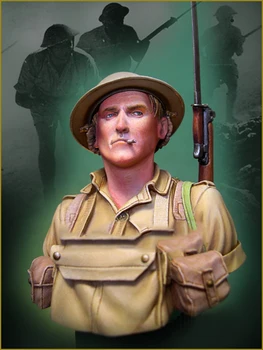 Новый в разобранном виде 1/10 Британский солдат Битва при Эль-Аламе фигурка из смолы набор игрушек 