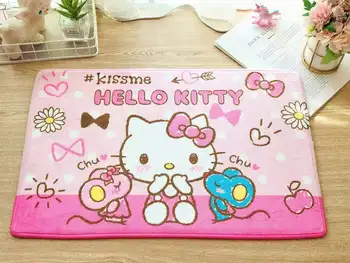 Милый коврик для пола в гостиную Sanrio Hello Kitty, нескользящий коврик для двери Melody