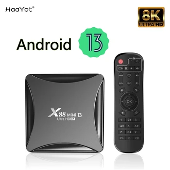 2023x88 MINI 13 TV Box Android 13 8K Двухдиапазонный Wifi Видеовыход 4K 4GB 32GB RK3528 Android Smart IPTV TV Box Медиаплеер