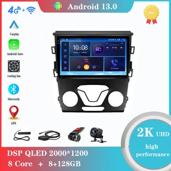 Android 12.0 Для Ford Mondeo 5 2014-2019 Мультимедийный плеер Авторадио GPS Carplay 4G WiFi DSP Bluetooth