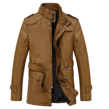 Новое поступление, мужская куртка из искусственной кожи, брендовая мужская ветровка, бомбер, мотоциклетное байкерское пальто большого размера, Европа Плюс, Брендовая мужская одежда