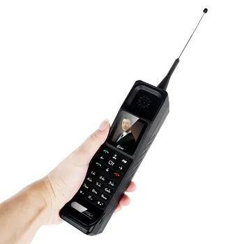 С антенной В стиле ретро, большая планка, мобильный телефон, Мощный банк питания с сильным сигналом, Две Sim-карты, 4500 мАч, Фонарик, MP3, MP4, вибрация, Bluetooth