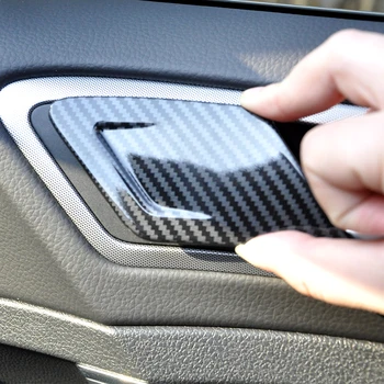 Наклейка на панель переключателя управления дверью автомобиля с принтом из углеродного волокна для Volkswagen Golf 7 2013 2014 2015 2016 2017 2018 2019 2020