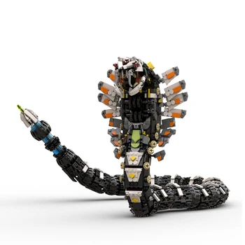 Horizon Slitherfang Snake Monster Building Block Model Kit Game Zero Thunder Beast Machine Фигурка Кирпичная Игрушка Сделай Сам, Подарок для детей